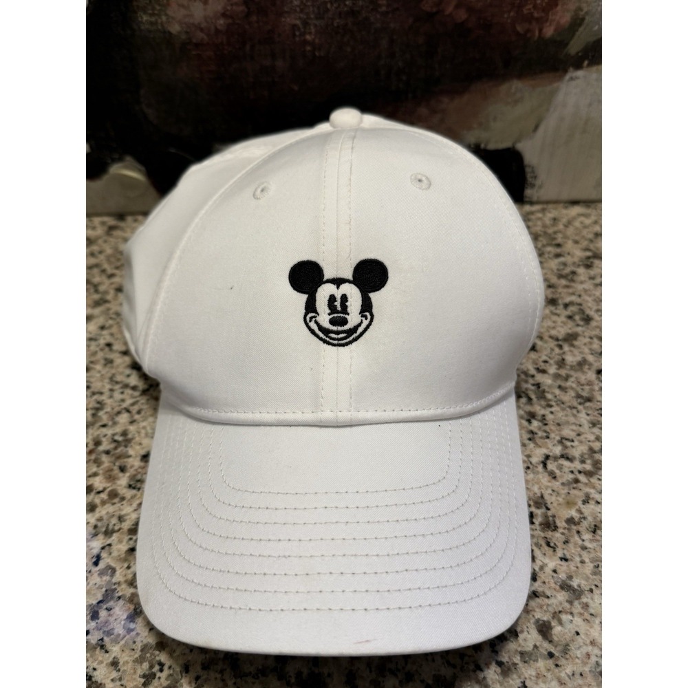Disney Parks Mickey Mouse White Nike Golf Baseball Adult Cap Hat
